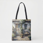 Tabby kat op oude bank tote bag (Voorkant)