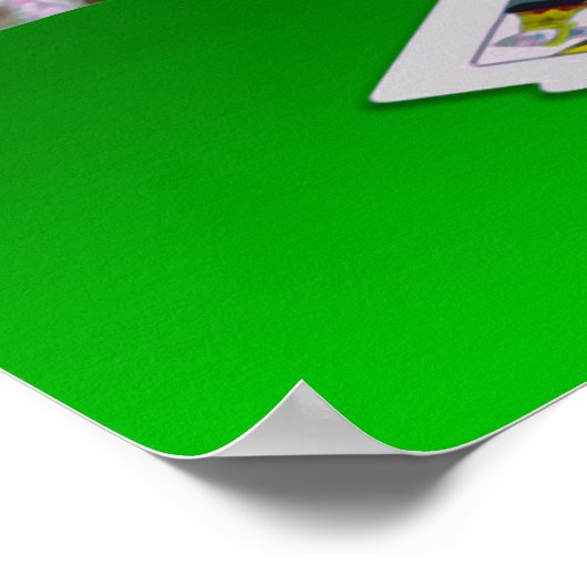 Tabby Kat Spelen Poker Poster (Hoek)