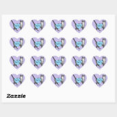 Tabby Kat Stickers Paars Mooie katten Sticker Set (Vel)