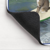Tabby Kat Surft Op! Muismat (Hoek)