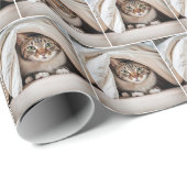 Tabby Kat Verbergen Onder een Deken Cadeaupapier (Rol Hoek)