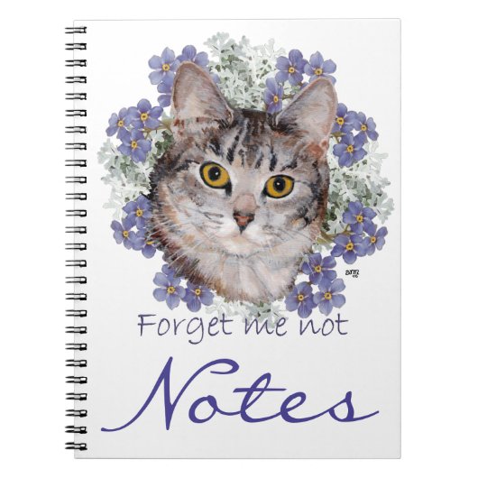 Tabby Kat Vergeet Mij Niet Notitieboek (Voorkant)