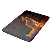 Tabby kat warme verlichting dier gloeiende aura badmat (Gekanteld)