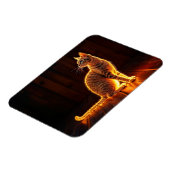 Tabby kat warme verlichting dier gloeiende aura magneet (Linkerzijde)