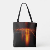 Tabby kat warme verlichting dier gloeiende aura tote bag (Achterkant)