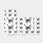 Tabby Kat Zwart Verjaardagsfeestje Cake Favor Box Bedankdoosjes (Uitgevouwen)