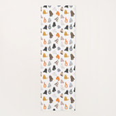 Tabby katten doen yoga mat (Achterkant)
