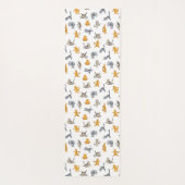 Tabby katten doen yoga mat (Achterkant)