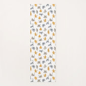 Tabby katten doen yoga mat (Voorkant)