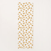 Tabby katten doen yoga mat (Achterkant)