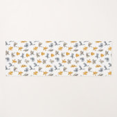 Tabby katten doen yoga mat (Voorkant (horizontaal))