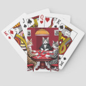 Tabby katten spelen poker pokerkaarten (Achterkant)