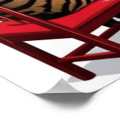 Tabby katten spelen poker poster (Hoek)