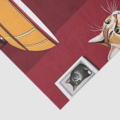 Tabby katten spelen poker tissuepapier (Detail)