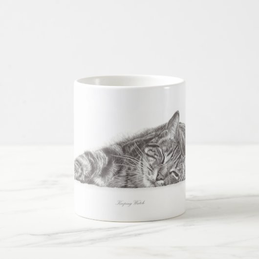 Tabby kattenkunst, kattenmok, mok voor kattenliefh (Center)