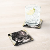 Tabby Kitten Bier Onderzetter (Rechterzijde)