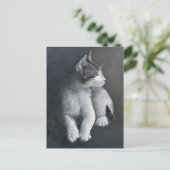 Tabby Kitten briefkaart (Staand voorkant)