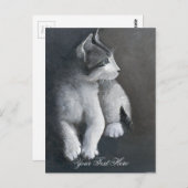 Tabby Kitten briefkaart (Voorkant / Achterkant)