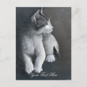 Tabby Kitten briefkaart (Voorkant)