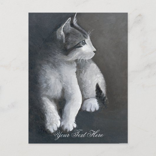 Tabby Kitten briefkaart (Voorkant)