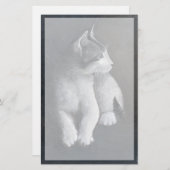 Tabby Kitten Briefpapier (Voorkant / Achterkant)