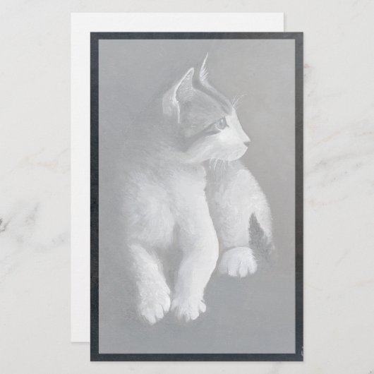 Tabby Kitten Briefpapier (Voorkant / Achterkant)