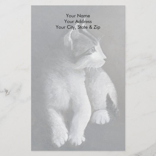 Tabby Kitten Briefpapier (Voorkant)