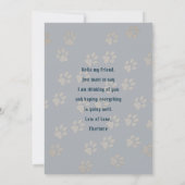 Tabby Kitten Denken aan je Bericht Kaart (Achterkant)