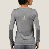 Tabby Kitten Grey Long Sleeved Tri-Blend Shirt (Achterkant)