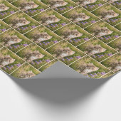 Tabby kitten in wilde bloemen cadeaupapier (Hoek)