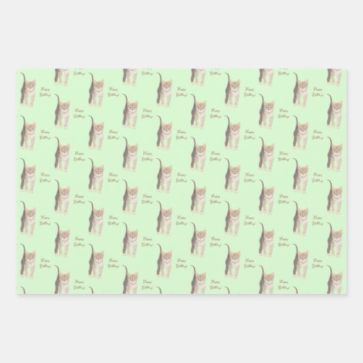 Tabby Kitten  inpakpapieren vellen (Voorkant 3)