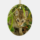 Tabby kitten keramisch ornament (Rechts)