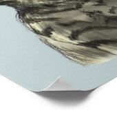 Tabby Kitten krijgt een pitbull kus Poster (Hoek)