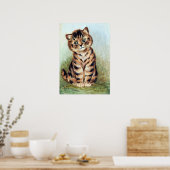 Tabby Kitten, Louis Wain Poster (Keuken)