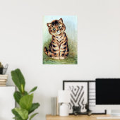 Tabby Kitten, Louis Wain Poster (Thuiskantoor)