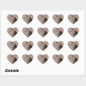 Tabby Kitten Love Heart Stickers (Vel)