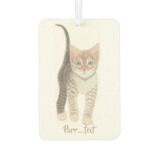 Tabby Kitten Luchtverfrisser (Achterkant)