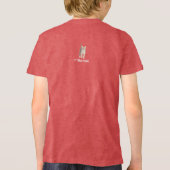 Tabby Kitten Meisje Tri-Blend Shirt (Achterkant)