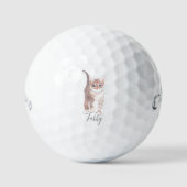 Tabby Kitten met tekstblokken Golfballen (Voorkant)