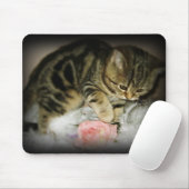 Tabby kitten mousepad muismat (Met muis)