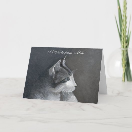 Tabby Kitten Notitiekaartje (Voorkant)