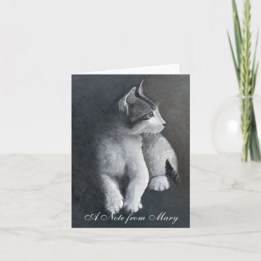 Tabby Kitten Notitiekaartje (Voorkant)