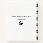 Tabby Kitten op tafel Notitieboek (Achterkant)