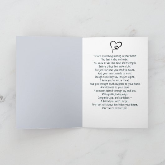 Tabby Kitten Pet Sympathie Kaart (Binnen)