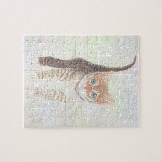 Tabby Kitten Puzzel Legpuzzel (Horizontaal)