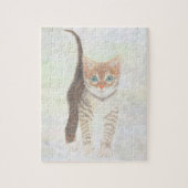 Tabby Kitten Puzzel Legpuzzel (Verticaal)
