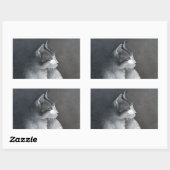 Tabby Kitten Rechthoekige Sticker (Vel)