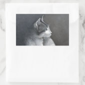 Tabby Kitten Rechthoekige Sticker (Tas)