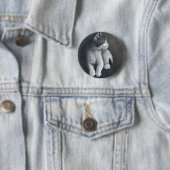 Tabby Kitten Ronde Button 5,7 Cm (In situ)