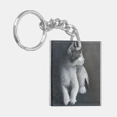 Tabby Kitten Sleutelhanger (Voorkant Links)